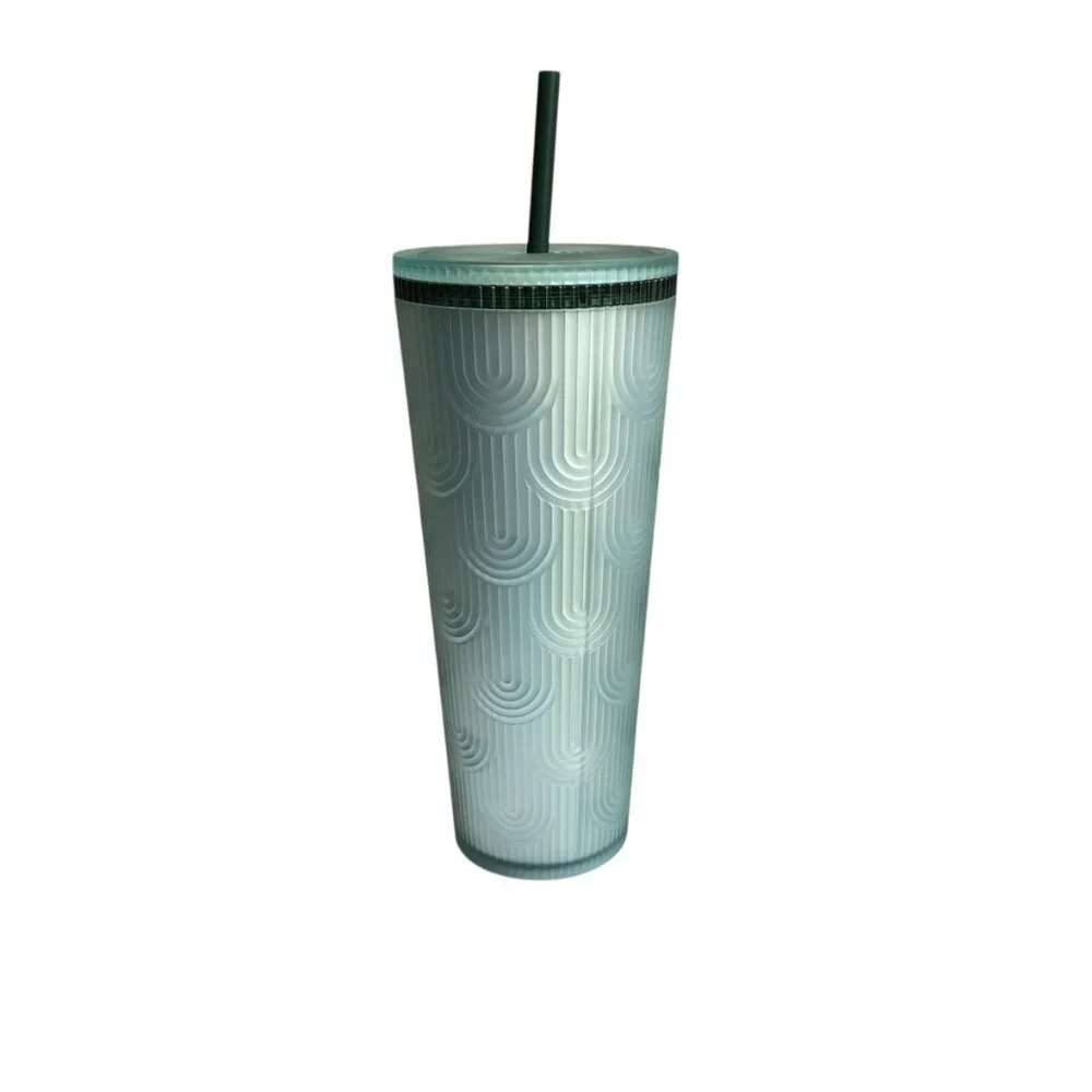 Starbucks‎ Collectible Rainbow Tumbler Seafoam Green Venti Cup New Cold Coffee